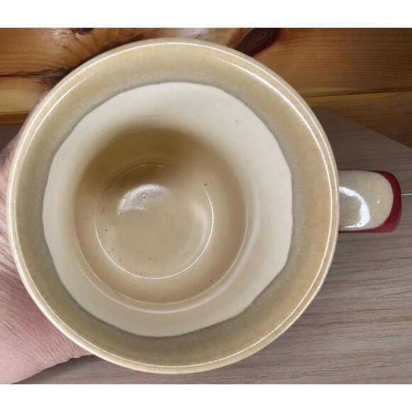 Cracker Barrel Grandma Embossed Coffee Tea Mug Cup 16 Oz Large Tan & Red - Picture 10 of 12